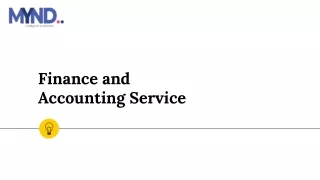 finance and accounting service
