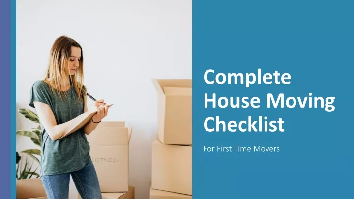 complete house moving checklist