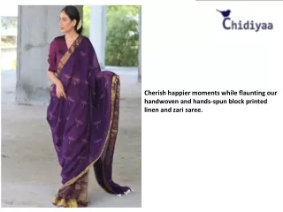 Designer Sarees With Different Pattern Or Color By Chidiyaa