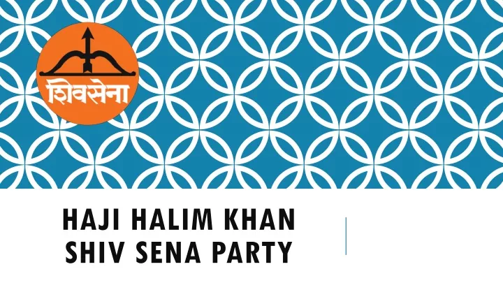 haji halim khan shiv sena party