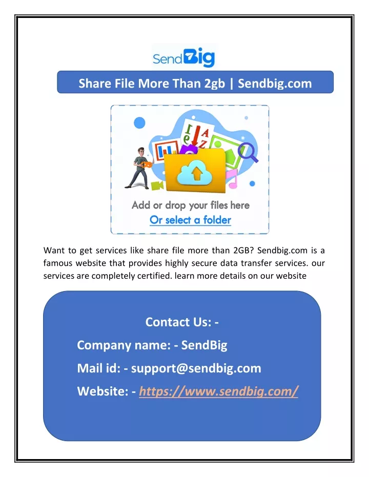 share file more than 2gb sendbig com