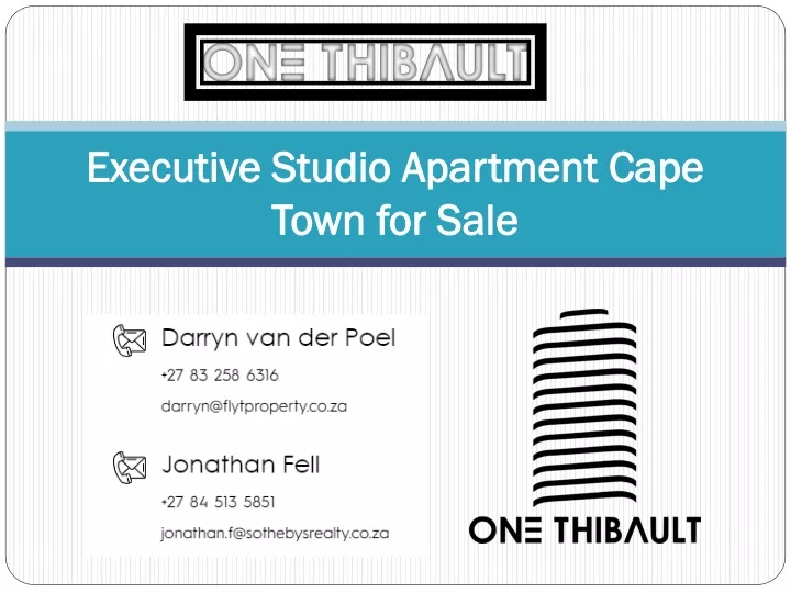 executive studio apartment cape town for sale