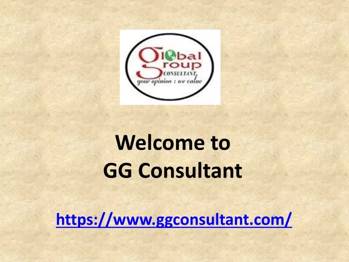welcome to gg consultant