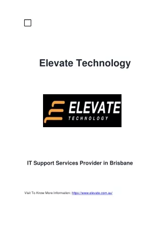 elevate technology