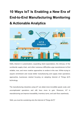 10 ways iot is enabling a new era of
