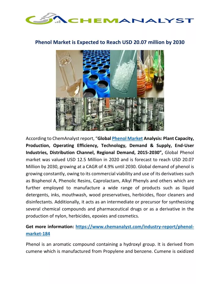 phenol market is expected to reach