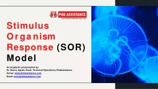 stimulus o r g a n i s m response sor model
