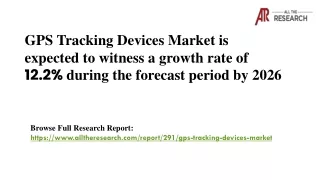 gps tracking devices market is expected