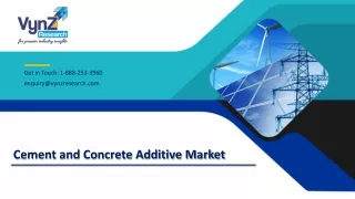 cement and concrete additive market