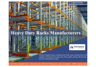 Heavy Duty Pallet Rack Manufacturers in Ahmedabad | Warehouse Racks
