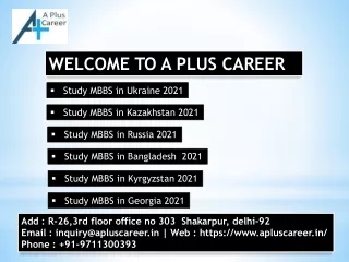 Study MBBS in Russia 2021