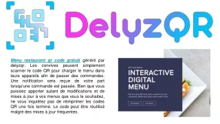 menu restaurant qr code gratuit