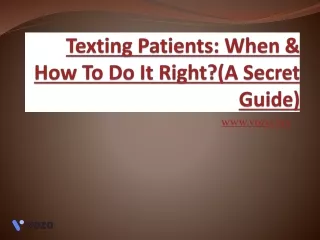 Texting Patients