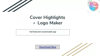 Cover Highlights one of the best logo and cover maker app