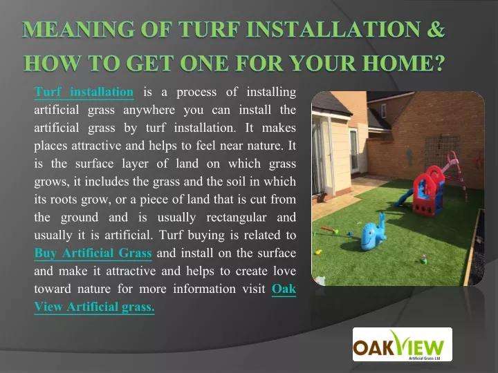 meaning of turf installation how to get one for your home