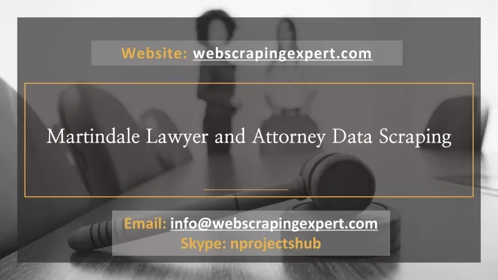 martindale lawyer and attorney data scraping