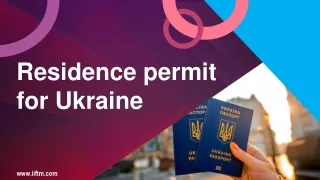 We provided permanent or temporary Residence permit for ukraine