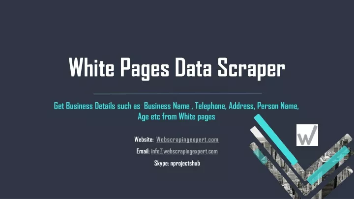 white pages data scraper
