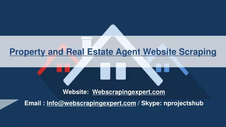 property and real estate agent website scraping