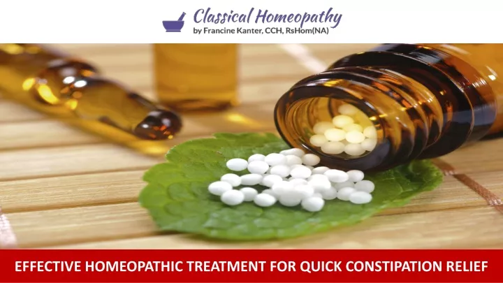 effective homeopathic treatment for quick