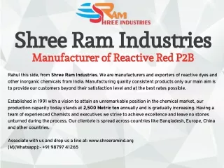 shree ram industries manufacturer of reactive