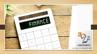 Finance assignment help