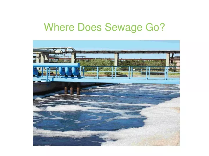 where does sewage go