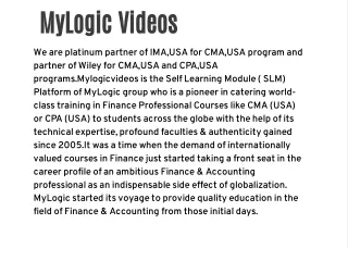 MyLogic Videos