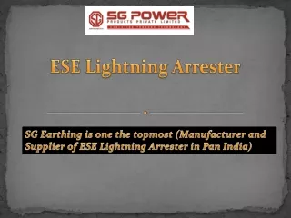 ese lightning arrester
