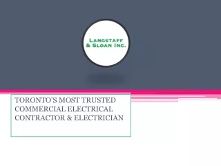Find Commercial Electricians Toronto