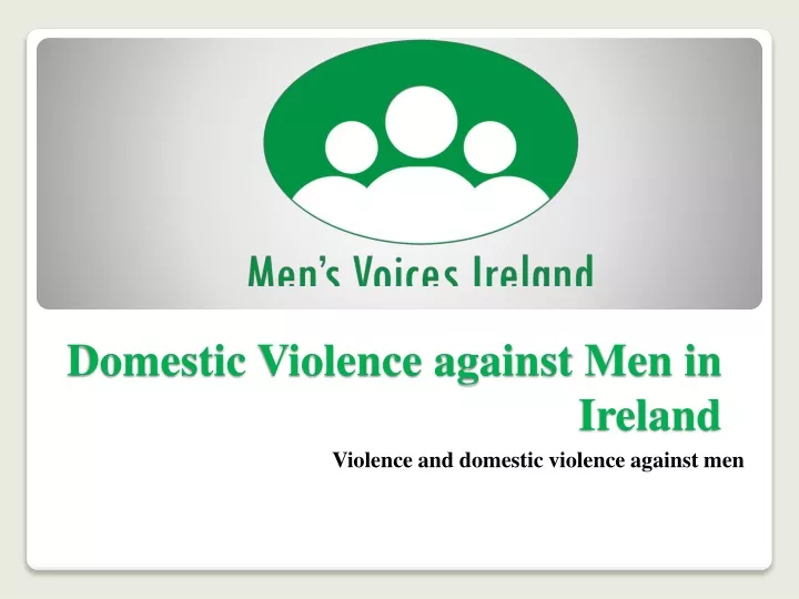 domestic violence against men in ireland