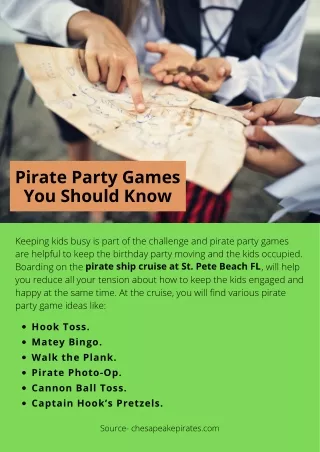 Pirate Party Games You Should Know