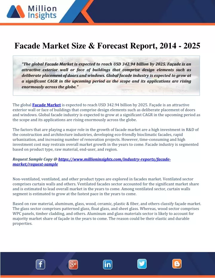 facade market size forecast report 2014 2025