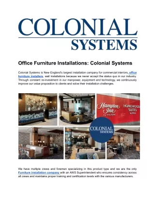 Office Furniture Installations_ Colonial Systems