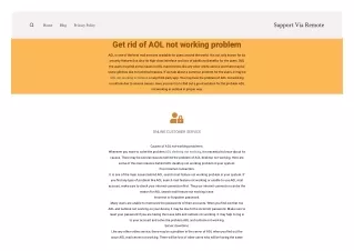 AOL Not Working