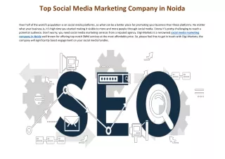 Top Digital Marketing Agency in Noida