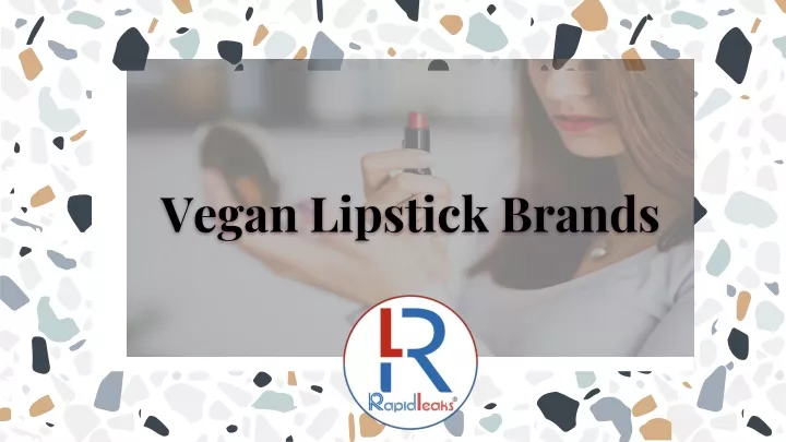 vegan lipstick brands