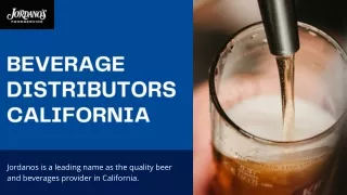 beverage distributors california