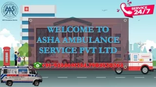 Be safe Hiring Cardiac Ambulance Services in Muzaffarpur | ASHA