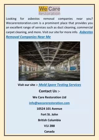 Renovation Services | Wecarerestoration.com