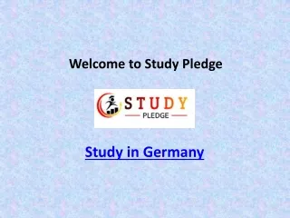 Study in Germany with Best Guidance from Study Pledge