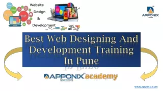 Apponix Web Design web designing and development training in pune