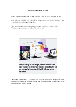 Introducing Design Beast AI Graphics Software