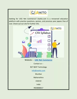 UGC Net Commerce | Avatto.com