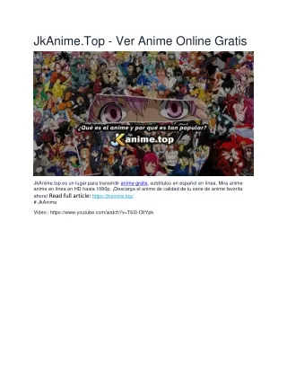 jkanime top ver anime online gratis