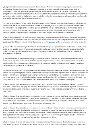 qu precio cobra una empresa profesional