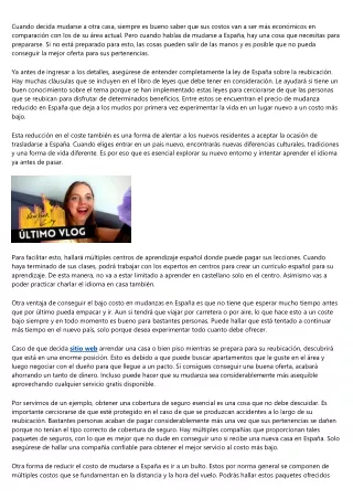 Precio de una mudanza en España - Cómo reducir los costes de una mudanza