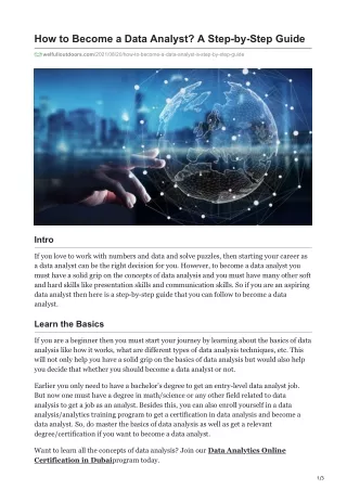 how to become a data analyst a step by step guide