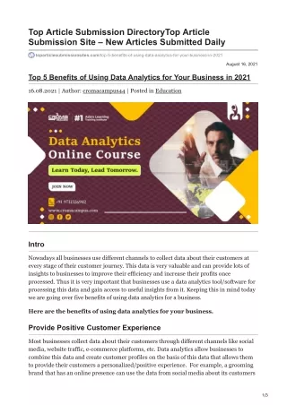 top article submission directorytop article