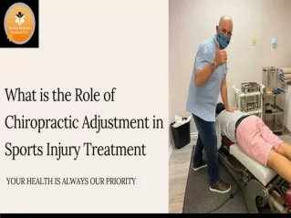 What is the Role of Chiropractic Adjustment in Sports Injury Treatment
